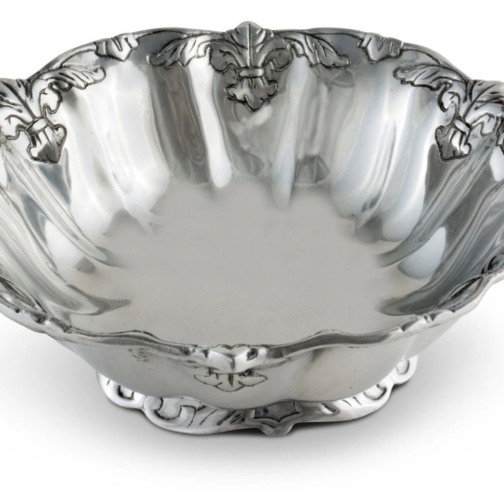 FLEUR-DE-LIS SALAD BOWL 12 - Picture 3 of 15